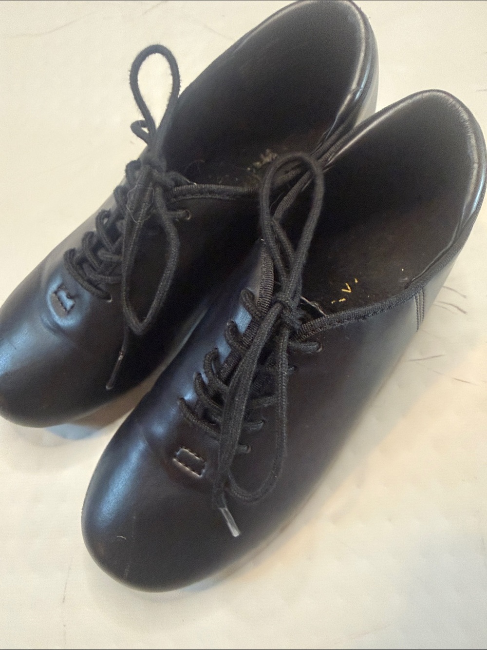 Weissman Black Kids Lace-Up Dress Shoes